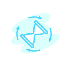 Illustration Vector Graphic of hourglass icon