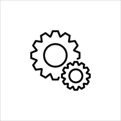 Process icon vector illustration. Process symbol in black for your web site design on white background