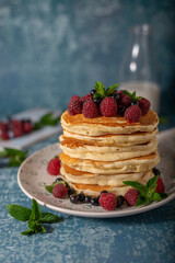 Fluffy american pancakes