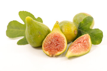 fresh fig and leaves