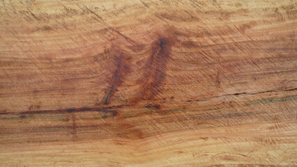 Close up plank wood table floor with natural pattern texture. Empty wooden board background.
