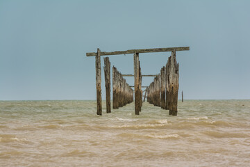 Old pier at Cumuruxatiba, Prado - Brazil
