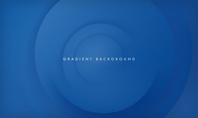 Modern blue gradient color background with dynamic circle layer shape.