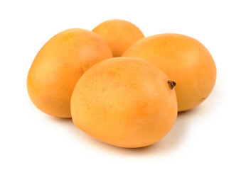 fresh mango on white background.