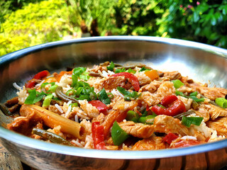 thailändische reispfanne