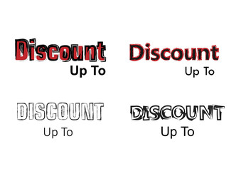 Discount lettering with a choice of more hardcore, simple themes with distinctive black and red colors.