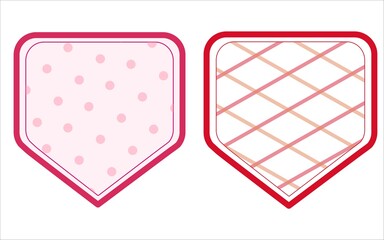 Vector set of colored labels for jam