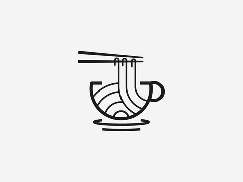 Coffee cafe logo, pasta logo