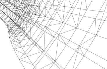 abstract geometric construction vector illustration