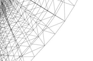 abstract geometric construction vector illustration