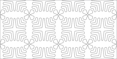 Vector geometric pattern. Repeating elements stylish background abstract ornament for wallpapers and backgrounds. Black and white pattern.