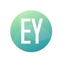 EY Letter Logo Design With Simple style