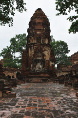 Buddha monument in Ayutthaya Thailand