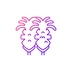 Fried squid black linear icon for white theme. Asian street food. Seafood market. Thai cuisine. Crispy treat. Thin line customizable illustration. Isolated vector contour symbol for light mode.