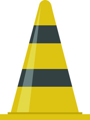 Traffic cone vector illustration. Traffic cone vector sign.