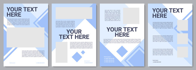 Industrial production brochure template. Flyer, booklet, leaflet print, cover design with copy space. Your text here. Vector layouts for magazines, annual reports, advertising posters