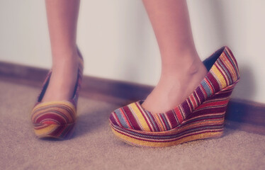 In her mother's shoes