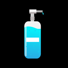 Hand sanitizer vector graphic illustration, suitable for health products, clothing design, other health illustration designs.