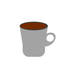 Light-colored mug with a drink. This design will suit the theme of drinks
