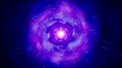 Abstract Time Travel Neon Portal