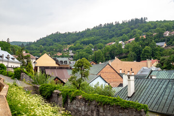 Fototapeta na wymiar Banska Stiavnica town in central Europe, Slovakia, UNESCO heritage town