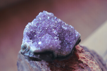 Amethyst druse sample on collection - Powered by Adobe