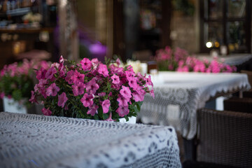 table with flowers