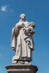 Sculpture of Philip Benizi de Damiani in Prague