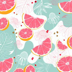 abstract background. design for printing ,colorful background. fruit background tropical