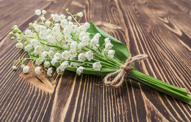 Bouquet of lilies of the valley