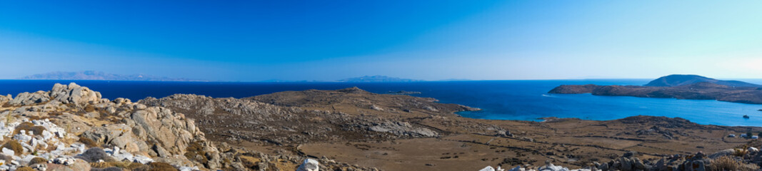 Beautiful Landscape on Delos Island in Greece