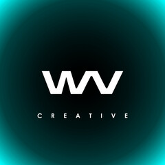 WAV Letter Initial Logo Design Template Vector Illustration