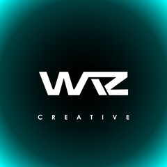 WAZ Letter Initial Logo Design Template Vector Illustration