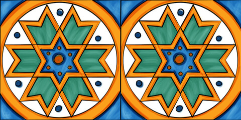 Ceramiche artistiche di Caltagirone Sicilia Italia Mattonelle Scala Matrice Scala Maria Santissima del Monte	