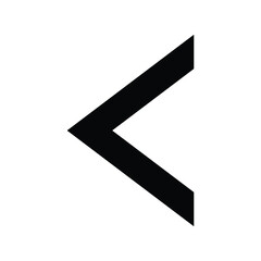 left arrow icon design vector