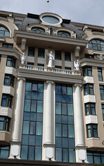 Facade of an old building in Kiev
