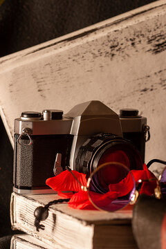 Old reflex camera