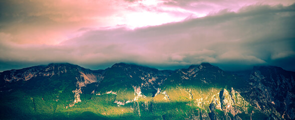 Berge in der Abendsonne