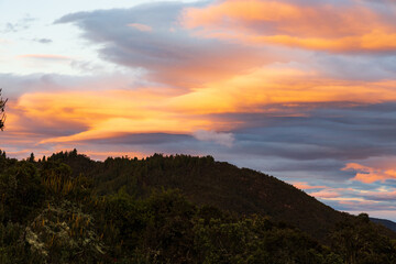 sunrise over the mountains