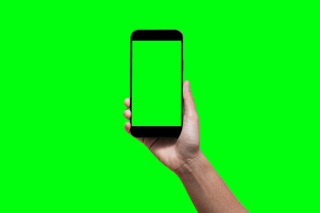 Smartphone similar to iphone xs max with blank white screen for Infographic Global Business Marketing Plan , mockup model similar to iPhonex isolated Background of ai digital investment economy. HD	