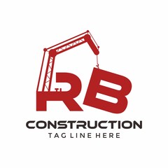 R&B RB construction logo design