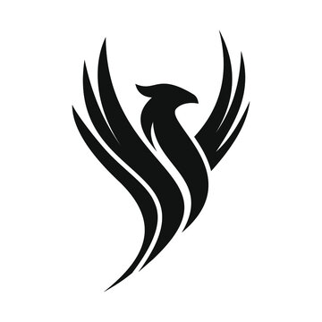 phoenix logo design vector template
