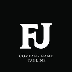  FJ Logo Design Vector Template. FJ logo design,