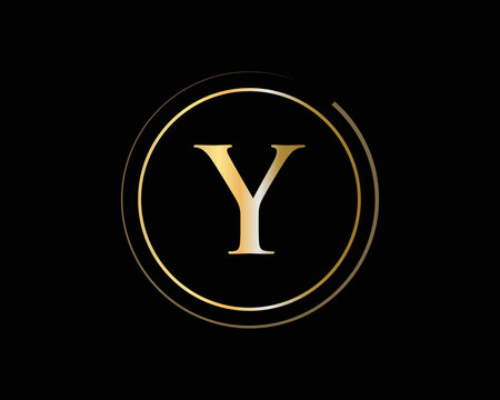 Elegant and stylish Y logo design for your company. Y letter logo. Y Logo for luxury branding.