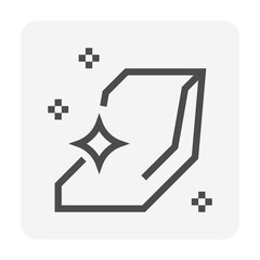 Car seat or upholstery clean and new from service by vacuum cleaner vector icon design. That car care or detailing of inside auto or vehicle to remove dust from leather and textile. 48x48 pixel.
