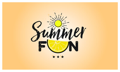 Fototapeta na wymiar Summer fun Lemon