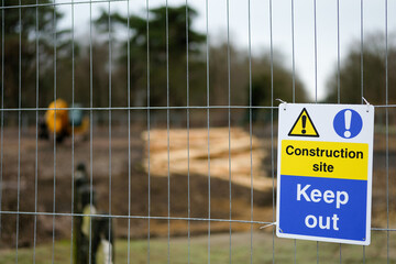 Construction machinery signage