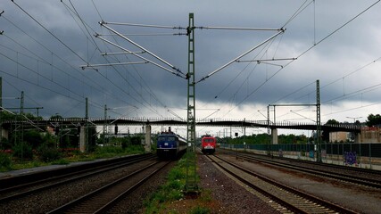 railway in the morning