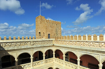 Fototapeta premium Castillo de Luna actual ayuntamiento de Rota, provincia de Cádiz Andalucía España