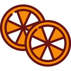 dried fruit one color icon